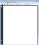 The unprotected document with some added text